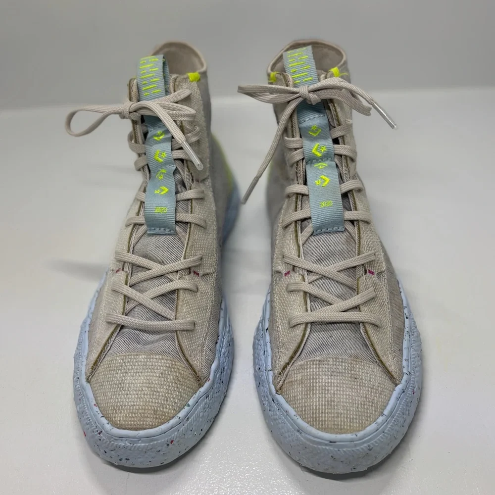 Converse Chuck Taylor All Star High Top Sneakers Men’s 10 Women’s 12 Eco Crater - Picture 2 of 10